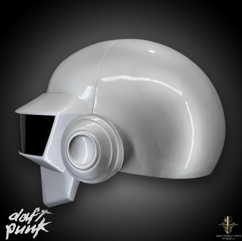 Helmet in silver paint by Thomas Bangalter from Daft Punk - Exclusive Edition