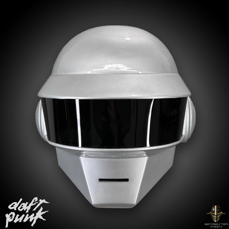 Helmet in silver paint by Thomas Bangalter from Daft Punk - Exclusive Edition