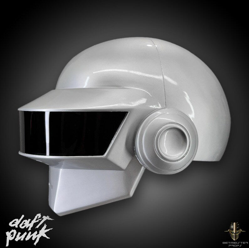 Helmet in silver paint by Thomas Bangalter from Daft Punk - Exclusive Edition