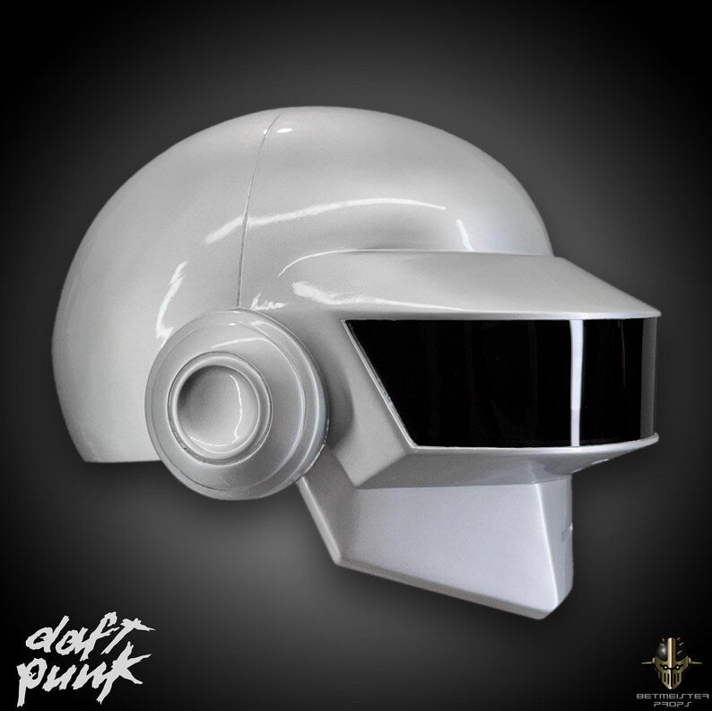 Helmet in silver paint by Thomas Bangalter from Daft Punk - Exclusive Edition