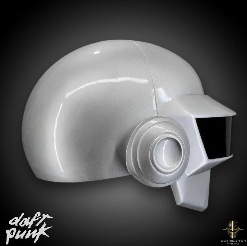 Helmet in silver paint by Thomas Bangalter from Daft Punk - Exclusive Edition