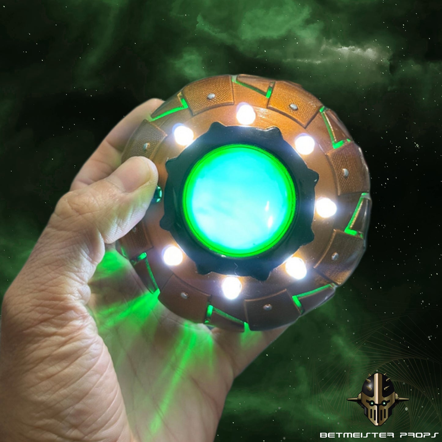Green Goblin Pumpkin Bomb Replica - LED Lighting and Glossy Finish