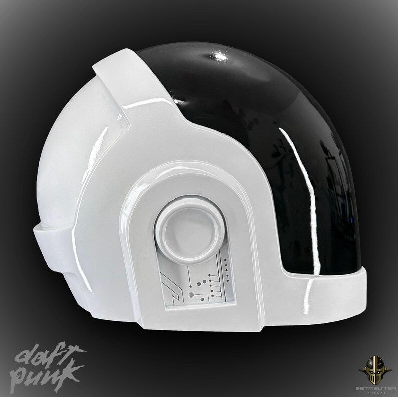 Casco Blanco Brillante de Daft Punk Guy-Manuel - Edición Exclusiva