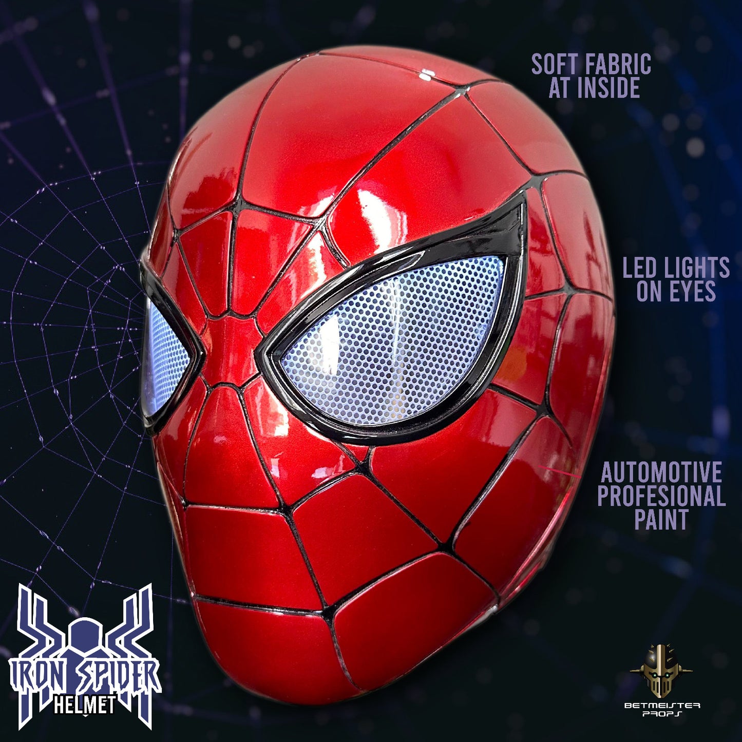 Casco Iron Spider - Edición Hecha a Mano con Detalles Realistas