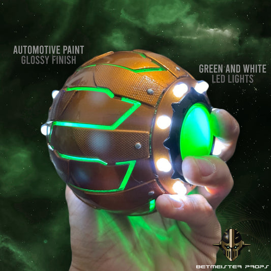 Green Goblin Pumpkin Bomb Replica - LED Lighting and Glossy Finish