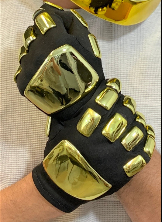 Guantes Cromados Oro daft Punk