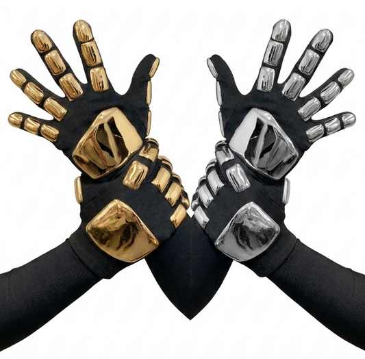 2 pares de Guantes Cromados Daft Punk