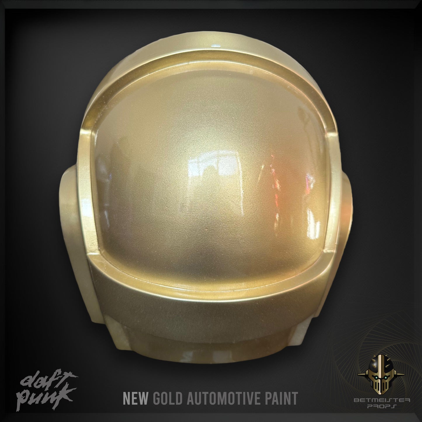 Set de Cascos en pintura oro y plata de Daft Punk - Guy-Manuel y Thomas Bangalter