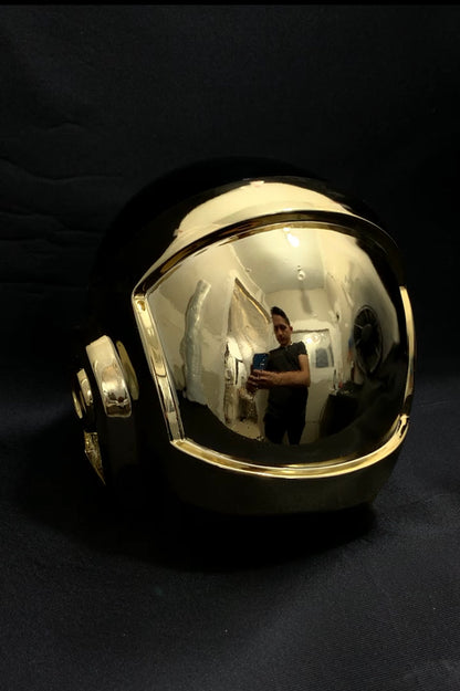 Set de Cascos Cromados de Daft Punk - Guy-Manuel y Thomas Bangalter