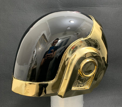 Set de Cascos Cromados de Daft Punk - Guy-Manuel y Thomas Bangalter