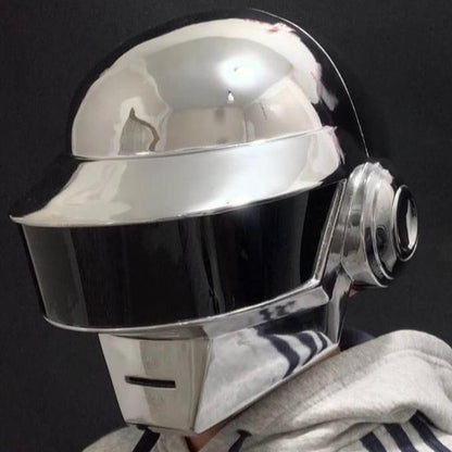 Casco Cromado de Daft Punk Thomas Bangalter - Edición Exclusiva