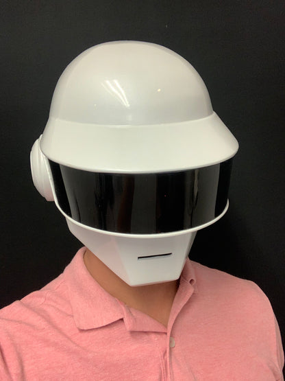 Casco Blanco Perla Brillante de Daft Punk Thomas Bangalter - Edición Exclusiva