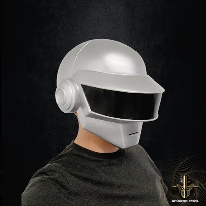 Helmet in silver paint by Thomas Bangalter from Daft Punk - Exclusive Edition