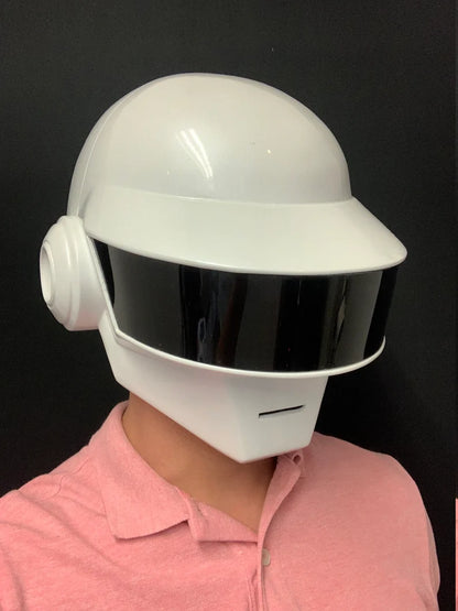 Casco Blanco Perla Brillante de Daft Punk Thomas Bangalter - Edición Exclusiva